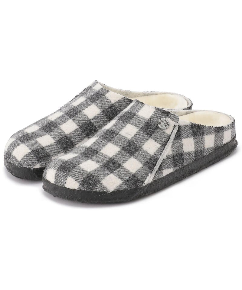 【OUTLET】【ビルケンシュトック】ツェルマット シアリング/プレイドホワイト/ルームシューズ レディース