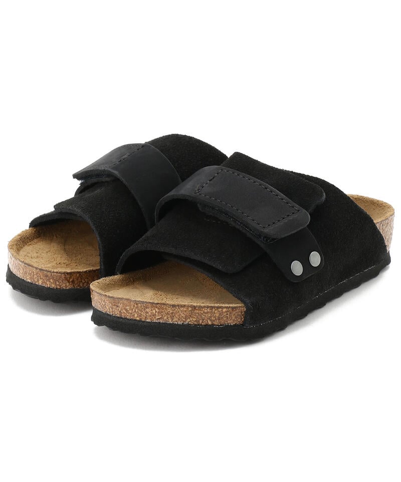 【OUTLET】【ビルケンシュトック】キョウト/ブラック スエードレザー/サンダル キッズ/KYOTO